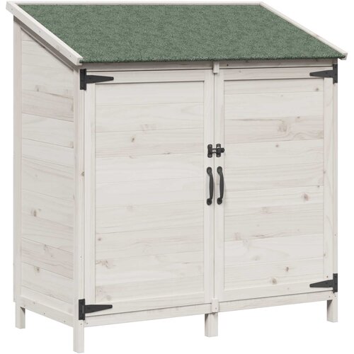  Vrtna &amp;Scaron;upa Bijela 106,5 x 56 x 113,5 cm Čvrsto drvo jele Slike