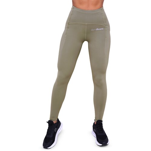 GymBeam Ženske tajice za trčanje Pulse Vetiver Slike