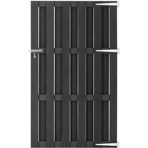 vidaXL vrtna vrata wpc 100x180 cm siva Cene