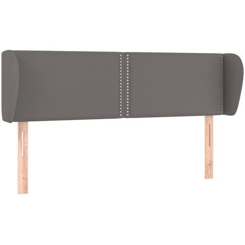 Maison Chic Vzglavna omarica - Nočna omarica - Posteljna omarica z ušesi sivo 147x23x78/88 cm umetno usnje, (21713083) Cene
