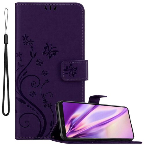Cadorabo Sony Xperia 1/Xperia XZ4 v klasična temno modra - ovitek v cvetličnem dizajnu z magnetnim zapiranjem, stoječo funkcijo in režami za kartice, (20562353) Cene