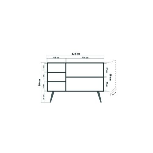 Hanah home konzolna komoda MEGA-220 Slike