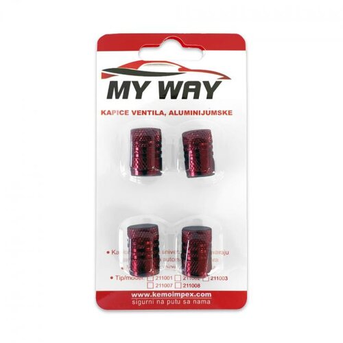 My Way Kapice ventila, 4 komada, Crvene Slike