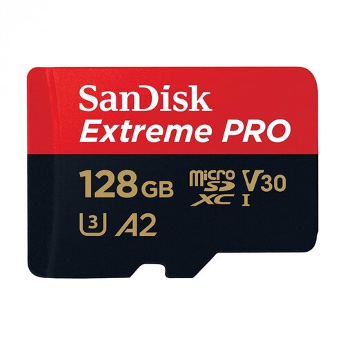  SD SanDisk SDXC 128GB Extreme Pro 200MB/s A2 C10 V30 UHS-I US sa adapterom SDSQXCD-128G-GN6MA Cijene