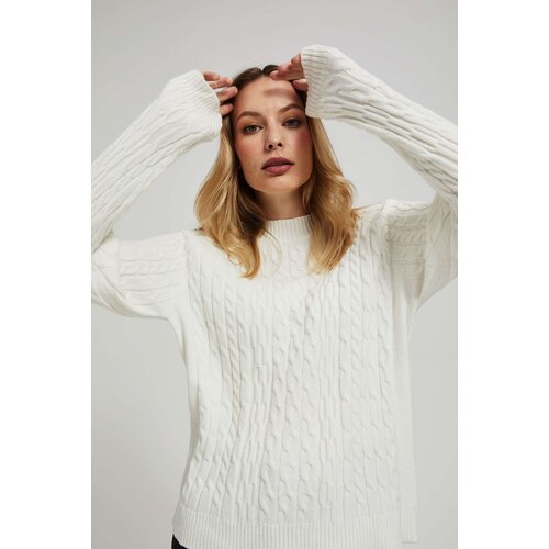 Marisse Sweater With Decorative Weave Slike