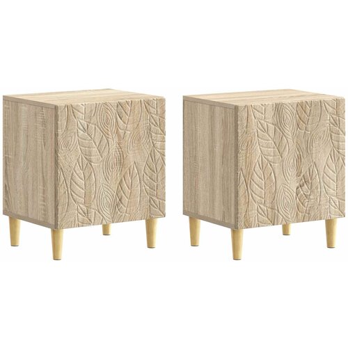  Noćni ormarić 2 pcs Hrast sonoma 43 x 34,5 x 50 cm Cijene