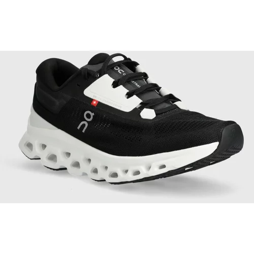 On-running Tekaški čevlji Cloudstratus 3 črna barva, 3WD30121197