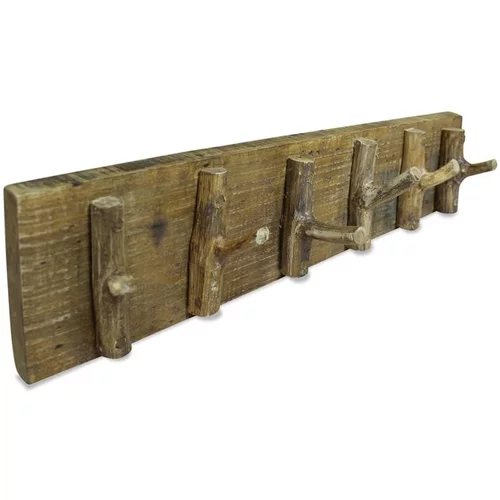  Obešalnik za plašče iz trdnega predelanega lesa 60x15 cm