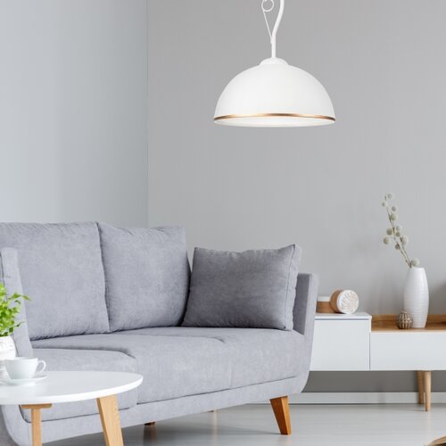  Luster na stalku RETRO II 1xE27/60W/230V bela Slike