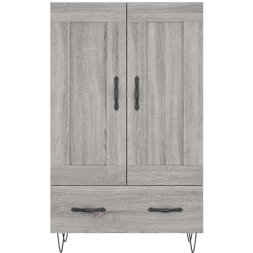 VidaXL Visoka komoda siva boja hrasta 69 5x31x115 cm konstruirano drvo Slike