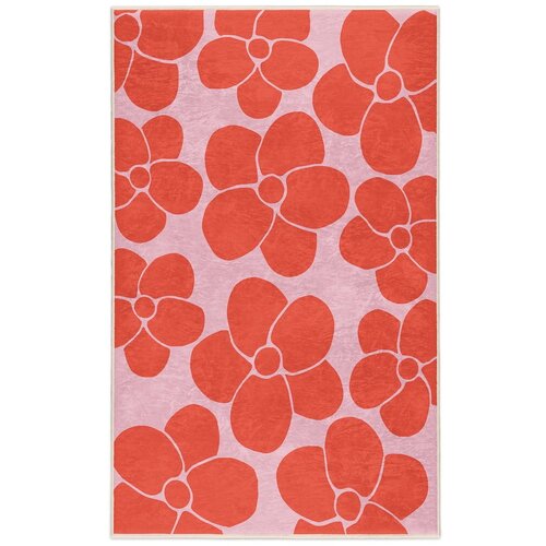 Mila Home Rdeča/rožnata pralna preproga 120x180 cm Poppy Fields – Cene