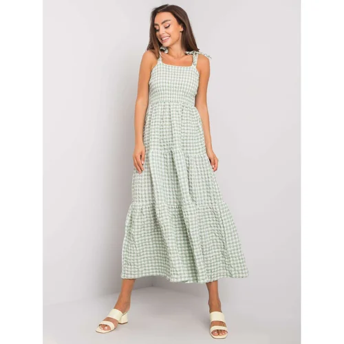 Fashion Hunters RUE PARIS Green dress with straps