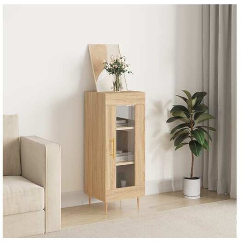 vidaXL Komoda boja hrasta sonome 34 5x34x90 cm od konstruiranog drva Cijene