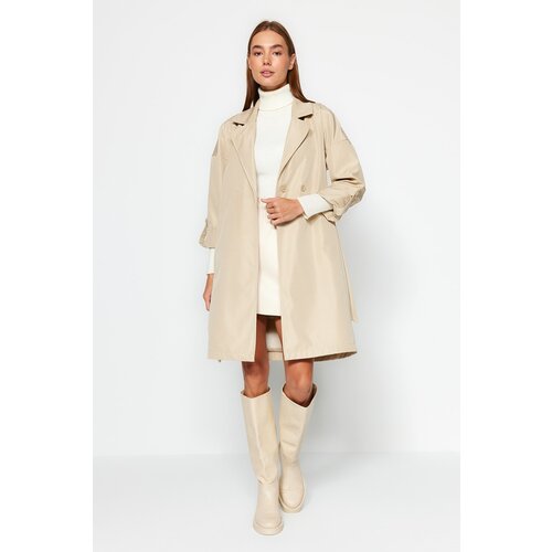 Trendyol Trench Coat - Beige - Double-breasted Slike