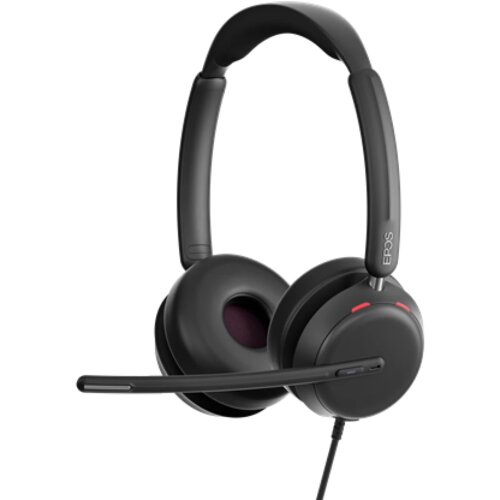 Epos IMPACT 860T Slu&amp;scaron;alice Žičano Obruč za glavo Ured / pozivni center USB Tip-C Črna Slike