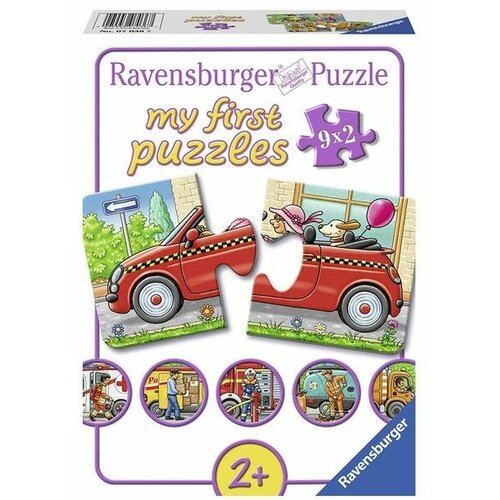 Ravensburger puzzle -Moje prve puzzle/ 9 u 1 / vozila - 9x2 delova Slike