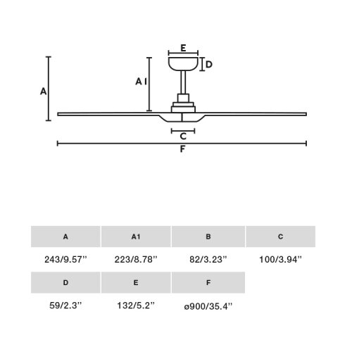 Faro 33805WT - Stropni ventilator HEYWOOD S, drvo/bela, prečnika 90 cm, WT + daljinski upravljač Slike