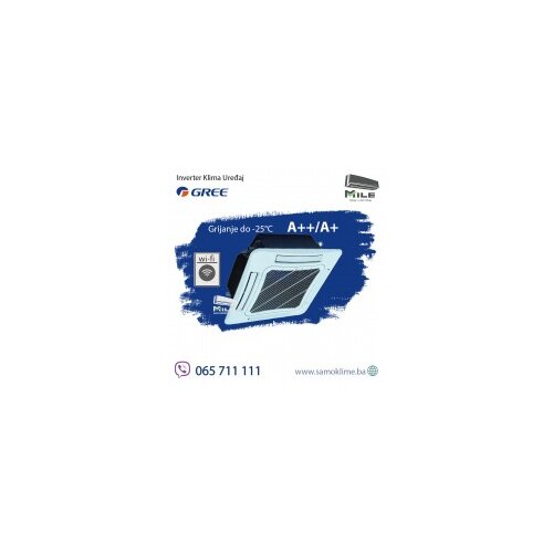 Gree U-Match kasetna inverter klima uređaj komplet 12 GUD35W1/NhA-S / GUD35T1/A-S Cijene