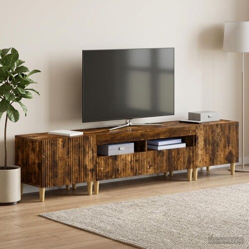  5-dijelni LED TV ormarić ARNHEM Dimljeni hrast - Dimljeni hrast 100 cm Cijene