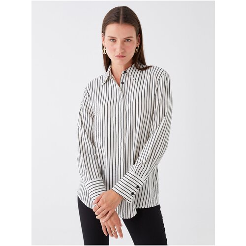 LC Waikiki Women's Striped Long Sleeve Shirt Cene
