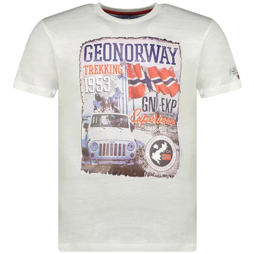 Geographical Norway Majice s kratkimi rokavi SW1959HGNO-WHITE Bela