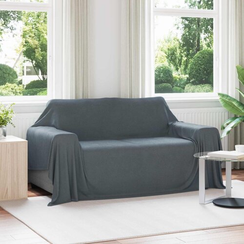  Pokrivači za bacanje 6 pcs Tamno siva 280 x 210 cm Runo Cijene