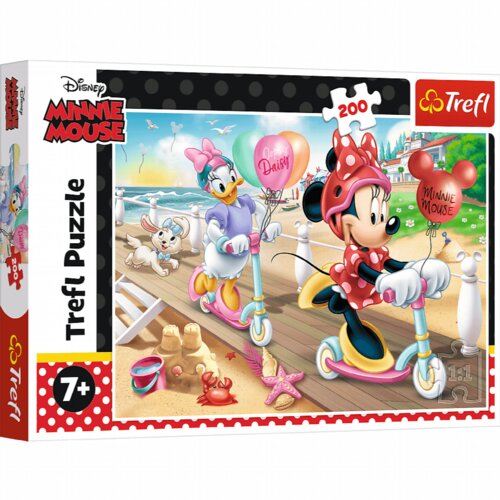 Trefl Puzzle 200 delova Diseny Minnie na plaži Slike