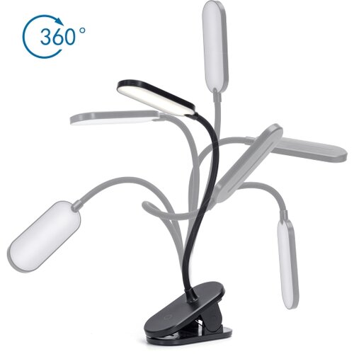 Aigostar LED prigu&amp;scaron;iva stona lampa sa klipsom LED/2,5W/5V crna Slike