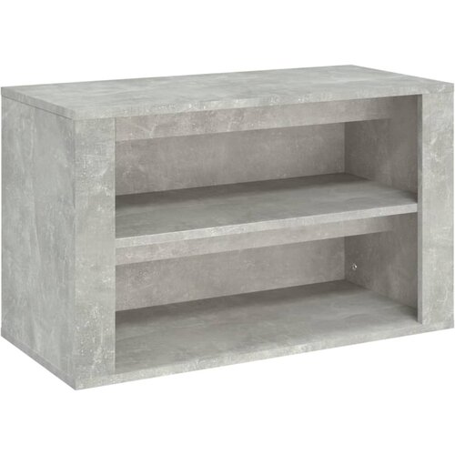 Maison Chic Regal za čevlje - Polica za čevlje betonsko siv 75x35x45 cm inženirski les, (21777163) Slike