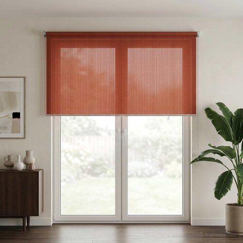  Vanjska roleta 90% blokada UV zraka Terrakota 240 x 230 cm HDPE Slike
