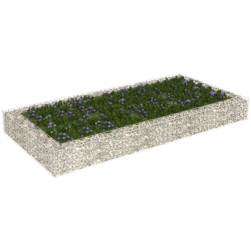 vidaXL Gabionska povišena gredica od pocinčanog čelika 200x100x20 cm Cijene