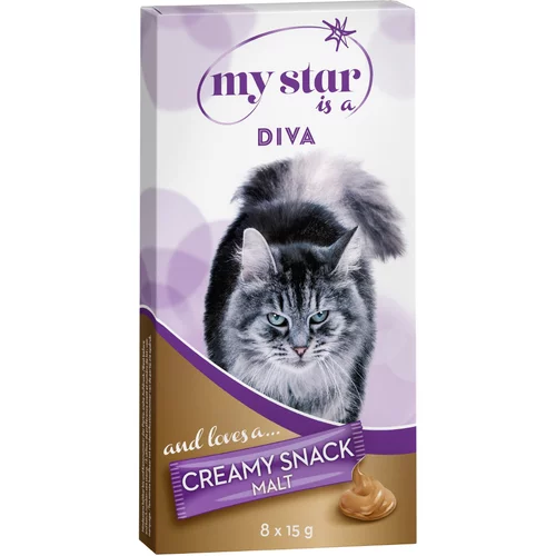 My Star Varčno pakiranje Creamy Snack 72 x 15 g - Diva - slad-Cream
