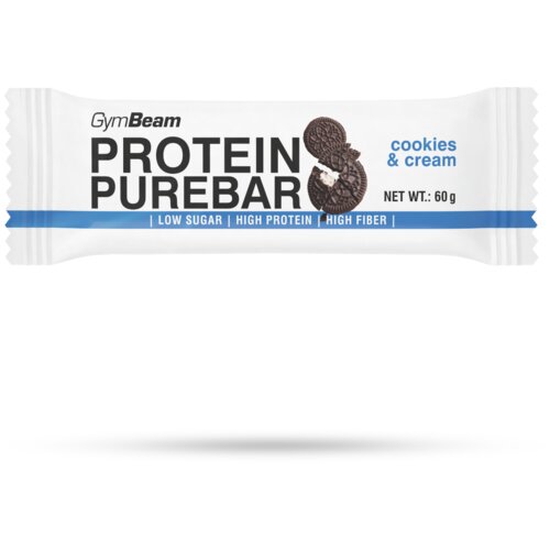 GymBeam Proteinska čokoladica Protein PureBar 60 г кекс и крем Slike