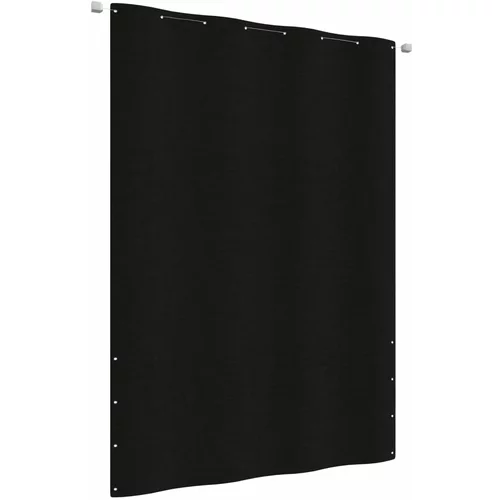vidaXL Balkonsko platno črno 160x240 cm tkanina Oxford