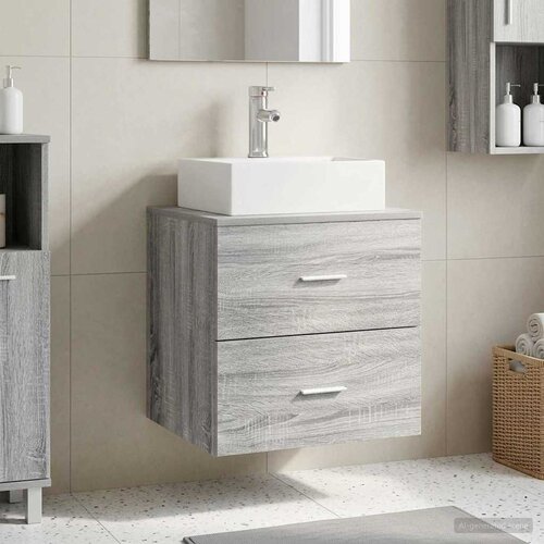  Umivaonik s policom Siva Sonoma 49,5 x 41 x 62,5 cm Cene