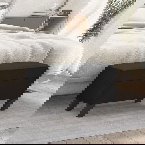 VidaXL Klop črna 70x35x41 cm umetno usnje Slike