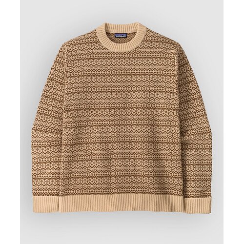 Patagonia Recycled Wool-Blend Pulover snow squail / natural Cene