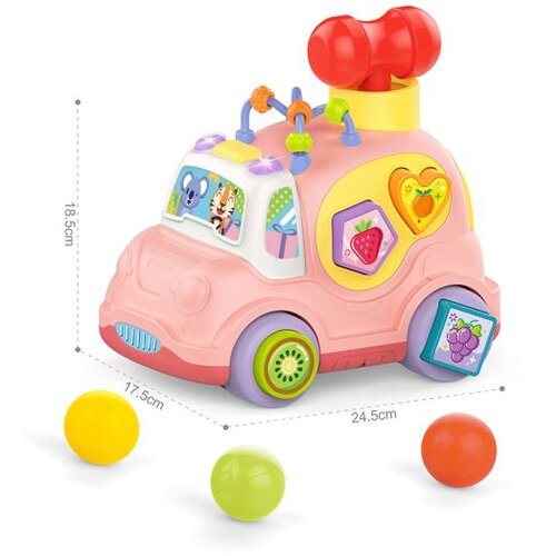  Didaktički muzički auto &amp;ndash; edukativna igračka za najmlađe Roza Slike