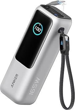 Anker Powerbank 25000 mAh s ugrađenim USB-C kablom, 165W, srebrni Cijene
