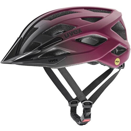 Uvex Bicycle helmet I-vo 2 MIPS 56–60 cm, cranberry /black matt Cene