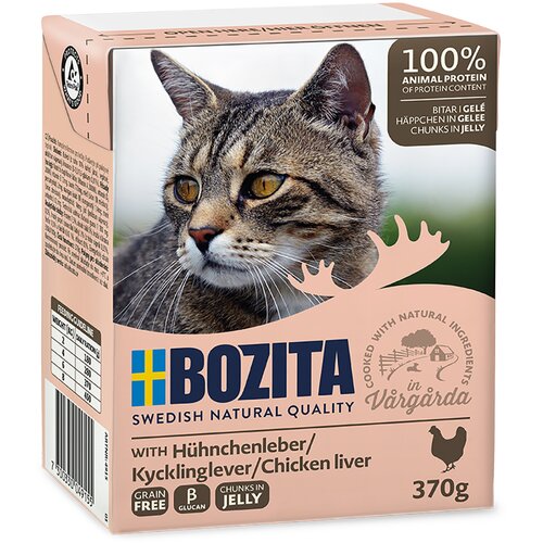 Bozita Varčno pakiranje koščki v želeju ali v omaki 24 x 370 g - Žele: piščančja jetra Cene
