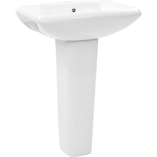 Maison Chic Prostostoječi Umivalnik - Kopalna umivalnik - Lavabo s podstavkom keramika 580x470x200mm bel, (21684715) Cene