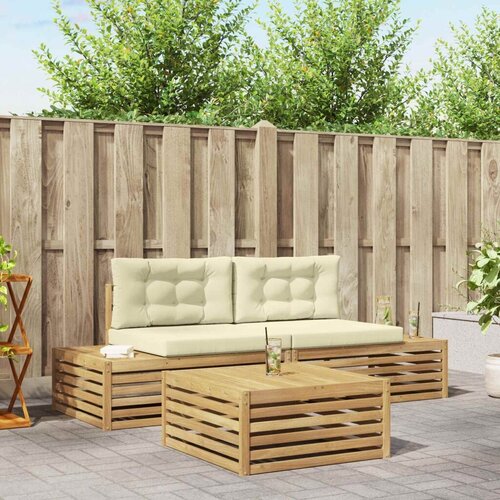  kom. Set vanjskih sofa Bijela - Bijela i krem Cijene