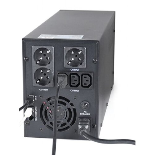 Gembird UPS with USB and LCD display, 3000 VA, black Cijene