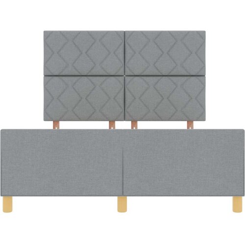 VidaXL Krevetni okvir Svjetlosiva 160x200 cm Tkanina Slike