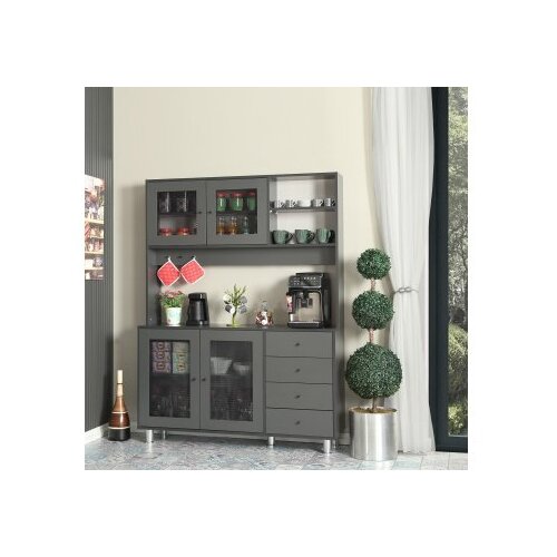 Hanah home Grano 140 Anthracite Višenamenski kabinet Slike