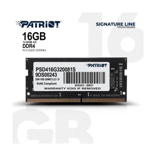 Patriot RAM 16GB 3200MHz SODIM Cijene