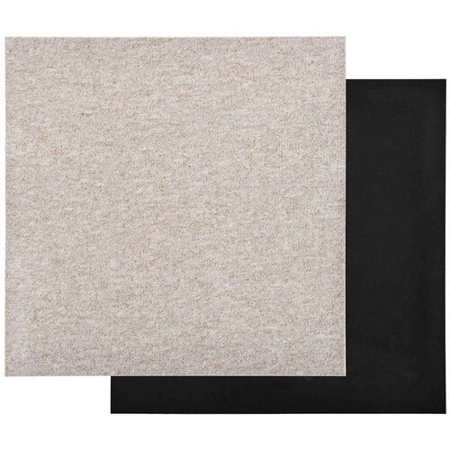  Tepih 20 pcs Svijetla bež 50 x 50 cm 100% Polipropilen - Svijetla bež Slike