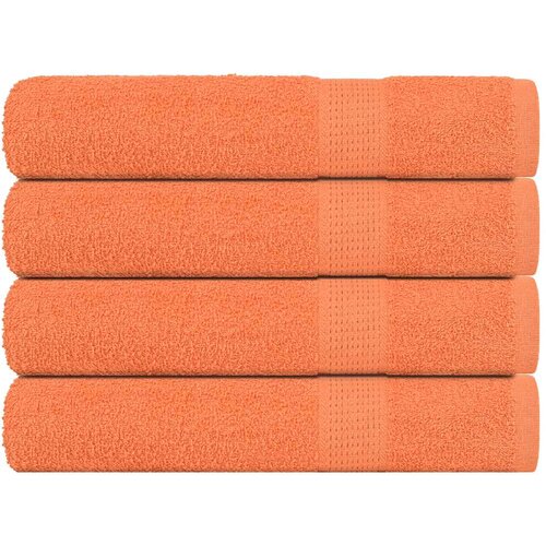 vidaXL Brisače 4 kos oranžna 100x200 cm 360 g/m² 100% bombaž Cene