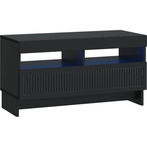  5-dijelni LED TV ormarić Crna Konstruirano drvo - Crna 81 cm Slike
